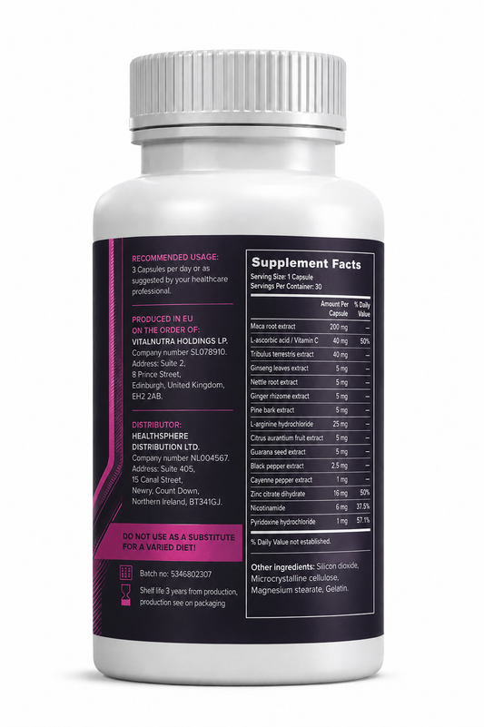 TestoBlink – Men’s Daily Vitality & Wellness Support – 30 Capsules