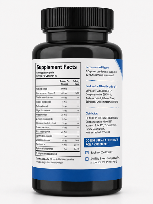 Adrenofrin – Men’s Daily Wellness & Energy Metabolism Support – 30 Capsules