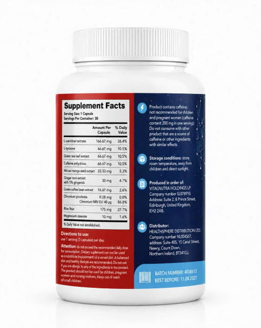 Alviona – Daily Wellness & Active Lifestyle Support Capsules – 30 Capsules