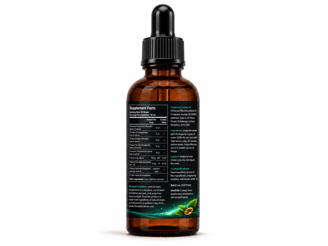 DetoxDrops – Botanical Wellness Drops – 30 ml