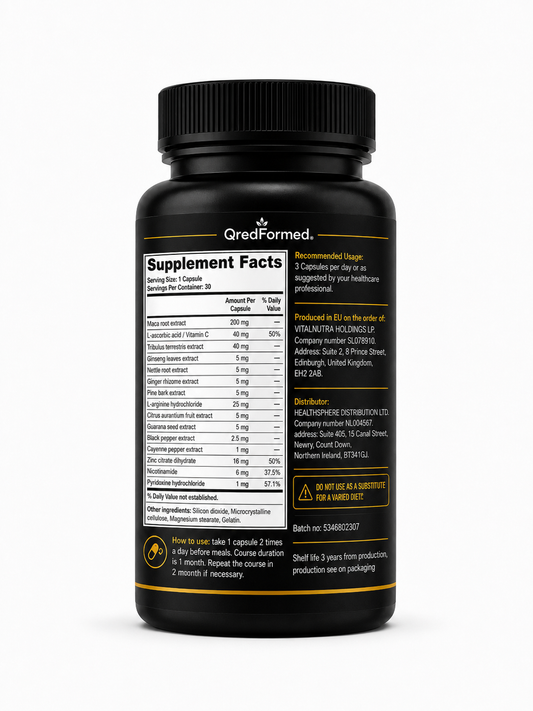 Erotone+ – Men’s Daily Vitality & Active Lifestyle Support – 30 Capsules