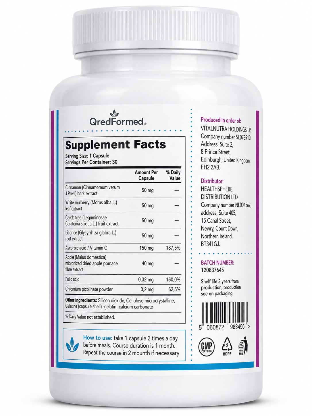 Glikofinn – Daily Glucose Metabolism & Metabolic Wellness Support – 30 Capsules