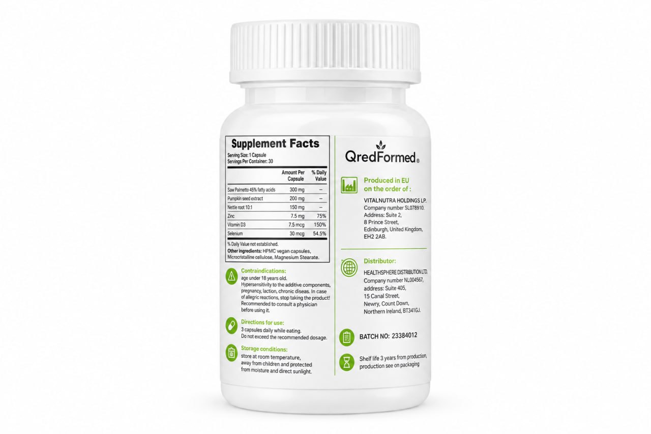 HerbaDaily Saw Palmetto – Botanical Wellness Formula – 30 Capsules