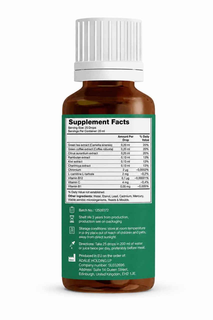 IdealFit Drops – Metabolism Wellness Formula – 20 ml