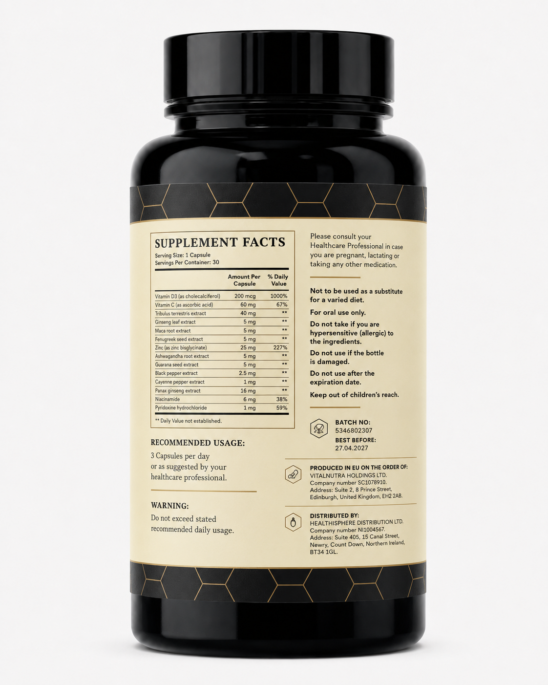 Verperform – Men’s Everyday Wellness & Vitality Support – 30 Capsules