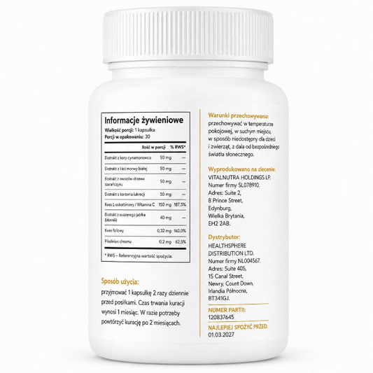 Insulend - Glucose Balance & Daily Metabolic Support - 30 Capsules