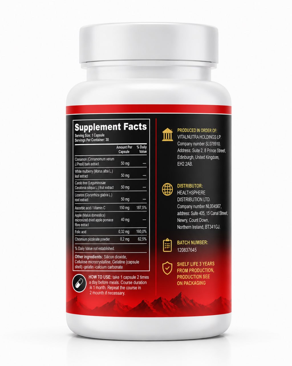 INSULINONORM - Daily Wellness & Botanical Support - 30 Capsules