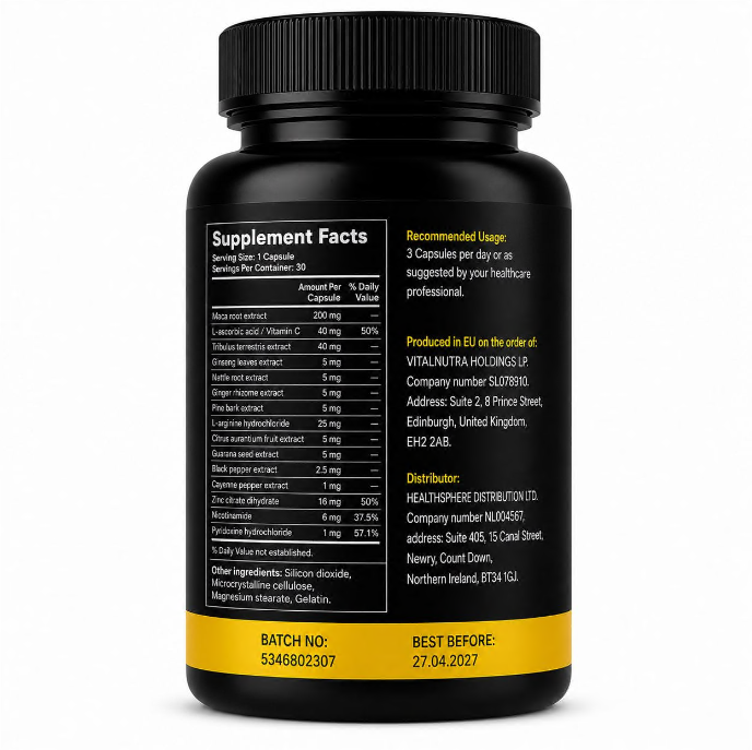 Libidomatic - Stamina & Wellness Formula for Men - 30 Capsules
