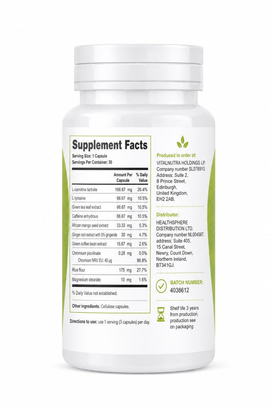 Matcha Slim – Daily Energy & Green Tea Vitality Formula – 30 Capsules