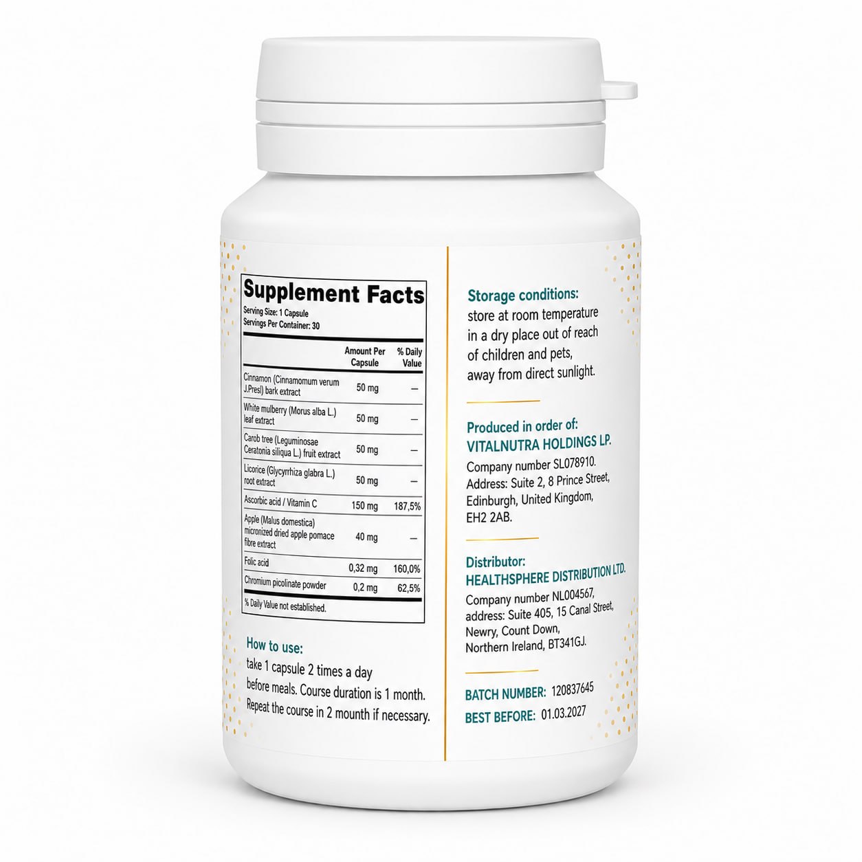 Metaglucin - Daily Glucose & Wellness Support Formula - 30 Capsules