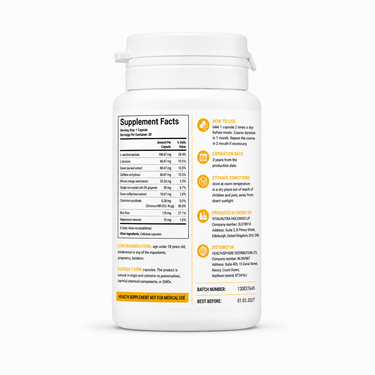 My SUGAR – Metabolic Wellness Support Capsules – 30 Capsules