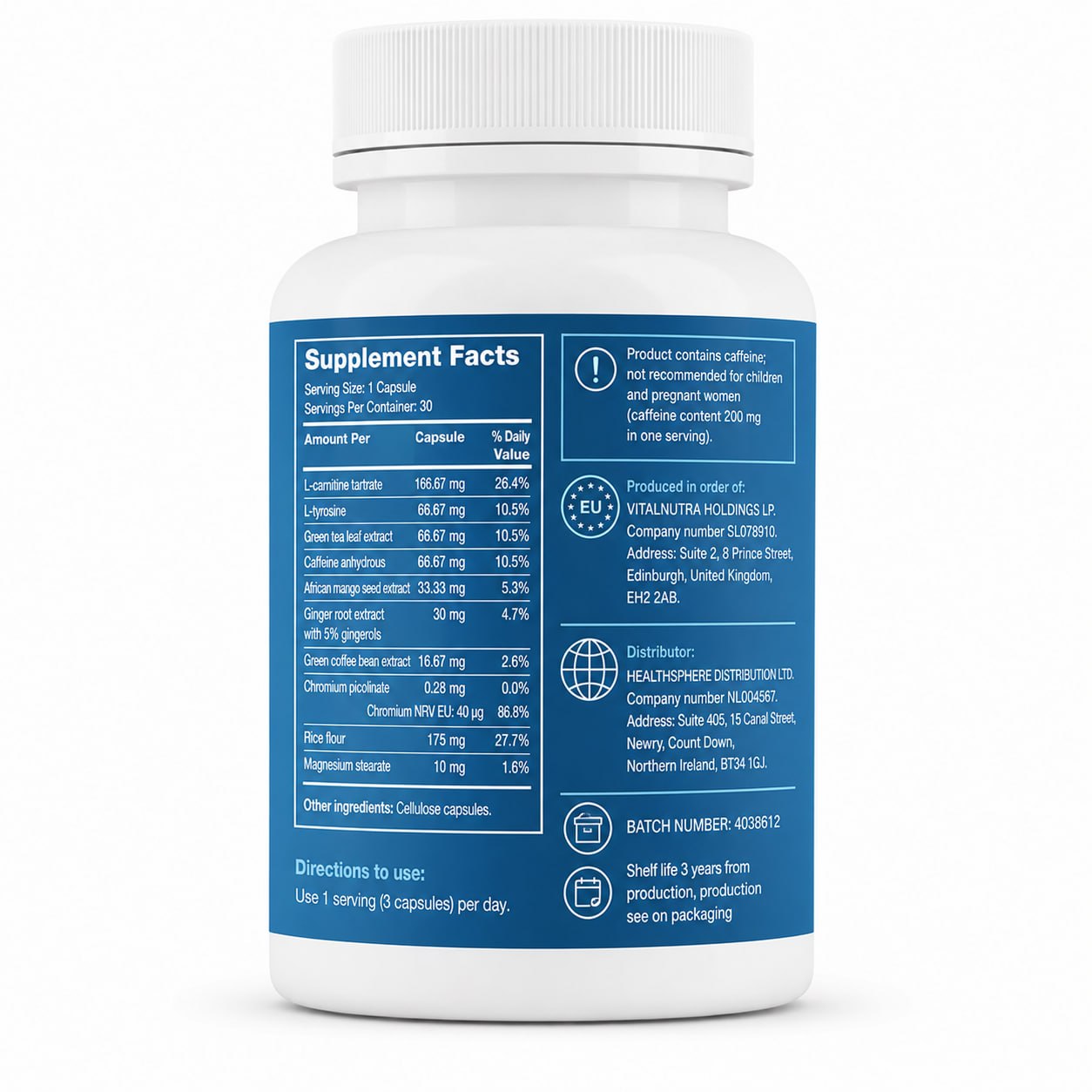 Nerve Fresh - Daily Nerve & Wellness Formula - 30 Capsules