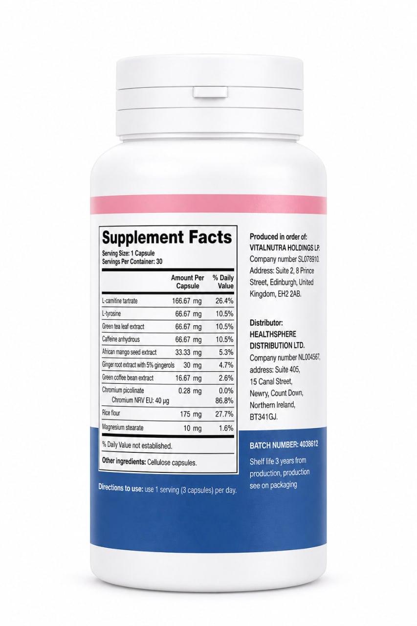 Ozalyn – Metabolism, Energy & Active Lifestyle Support Supplement – 30 Capsules
