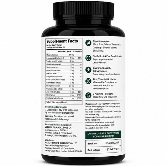 Penaxim – Daily Balance & Vitality Support for Men – 30 Capsules