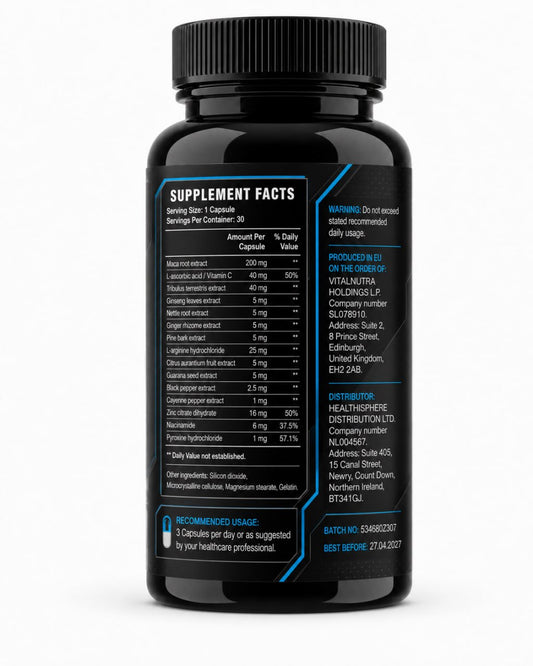Adescol – Men’s Daily Vitality & Active Lifestyle Support – 30 Capsules