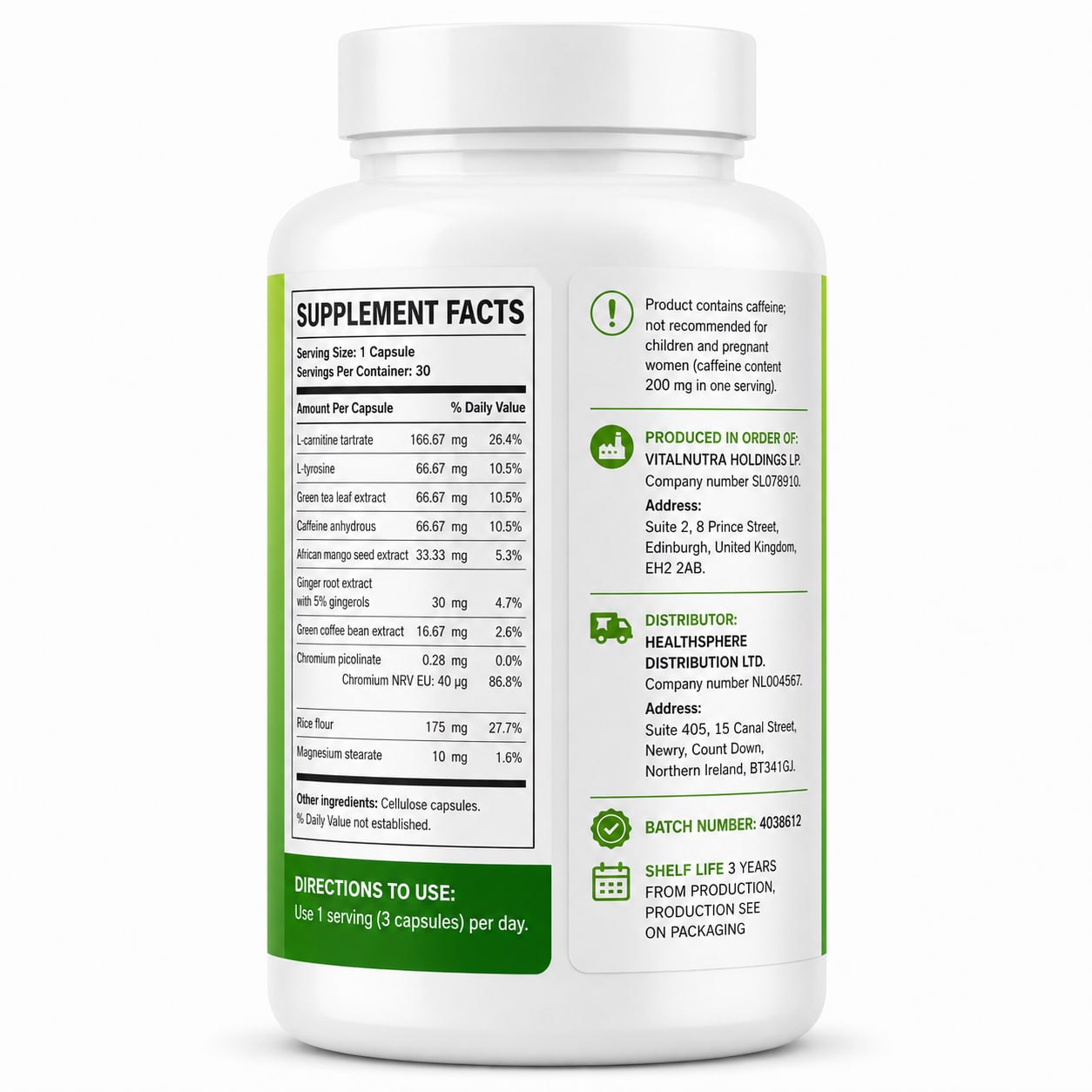 Slim Jet – Metabolic Wellness Formula – 30 Capsules