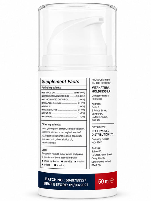 ThermoRelief - Soothing Cream for Daily Joint & Muscle Comfort - 50ml