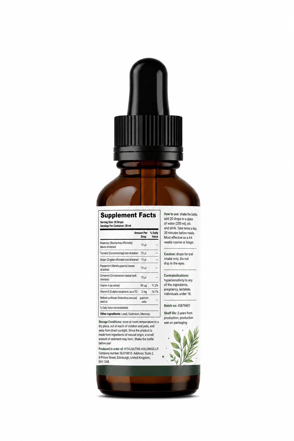 TimDrops – Digestive Comfort & Daily Wellness Drops – 30 ml