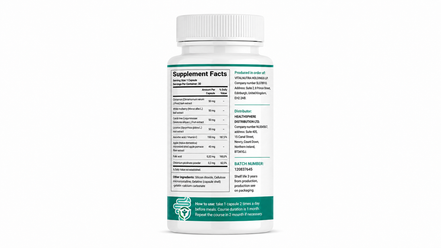 Ultraxal - Herbal Gastro Support - 30 Capsules
