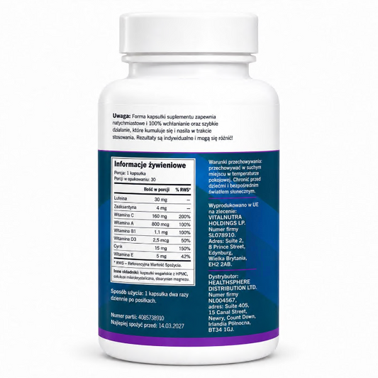 Vision Care Plan - Eye Care & Daily Vision Support - 30 Capsules
