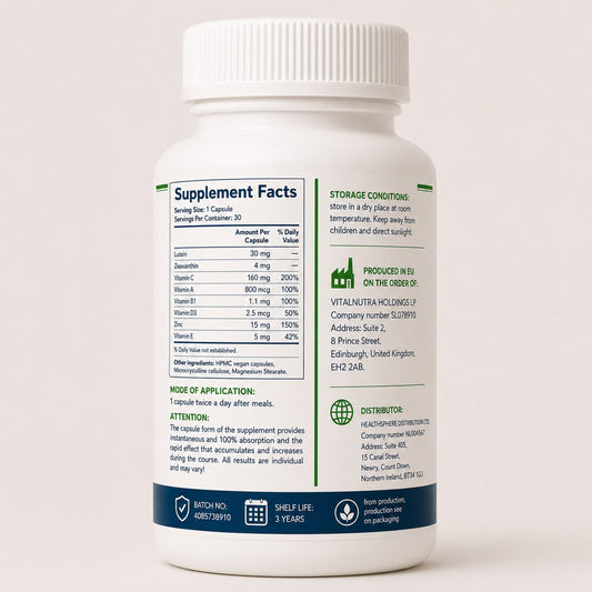 Visitec – Eye Wellness Formula – 30 Capsules