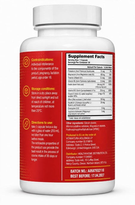 Welltone – Cardiovascular Wellness & Daily Balance Support – 30 Capsules