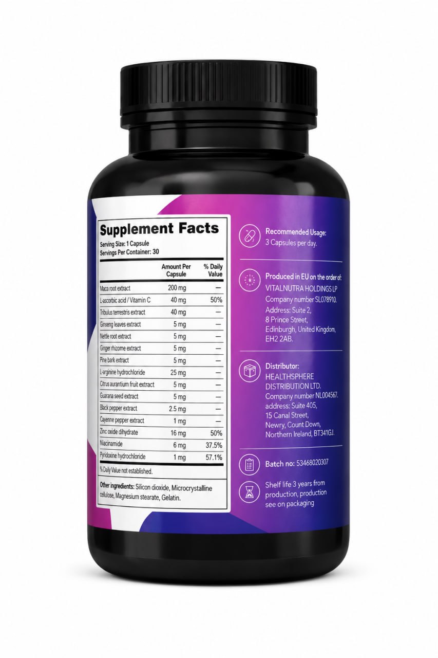 Woman Libido Complex – Women’s Vitality & Balance Support Supplement – 30 Capsules