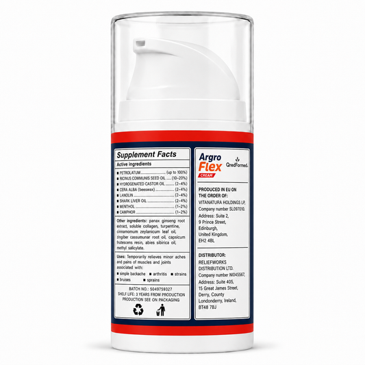 Argro Flex – Warming Massage Cream for Everyday Muscle & Joint Care – 50 ml