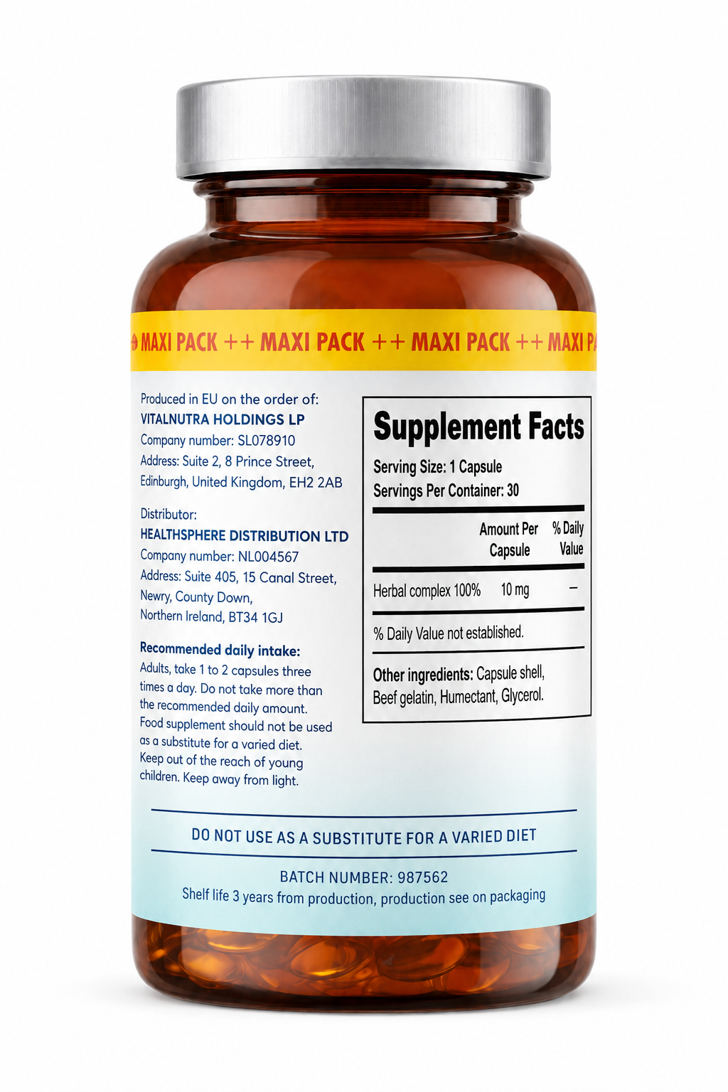Calmfort – Evening Calm & Sleep Routine Support Formula – 30 Softgels