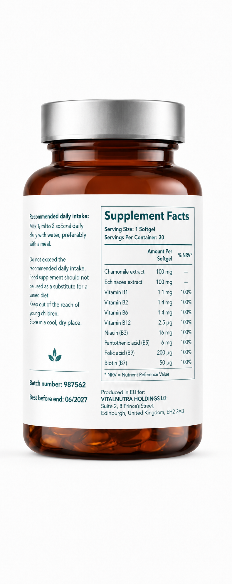 ClaimFort – Nighttime Relaxation & Restful Routine Support Softgels – 30 Softgels