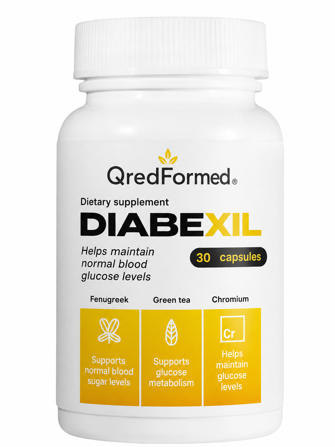 DIABEXIL – Normal Blood Glucose & Metabolic Wellness Support – 30 Capsules