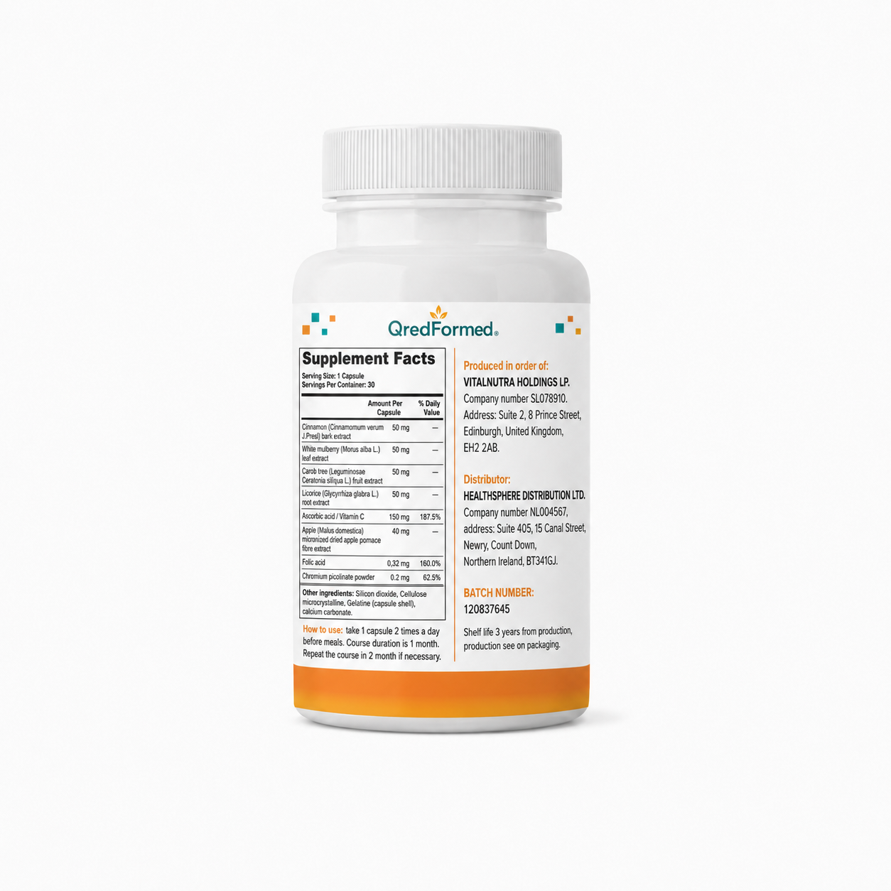 Dia Quilin – Normal Blood Glucose & Metabolic Wellness Support – 30 Capsules