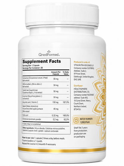 DietOver – Daily Glucose Metabolism & Metabolic Wellness Support – 30 Capsules