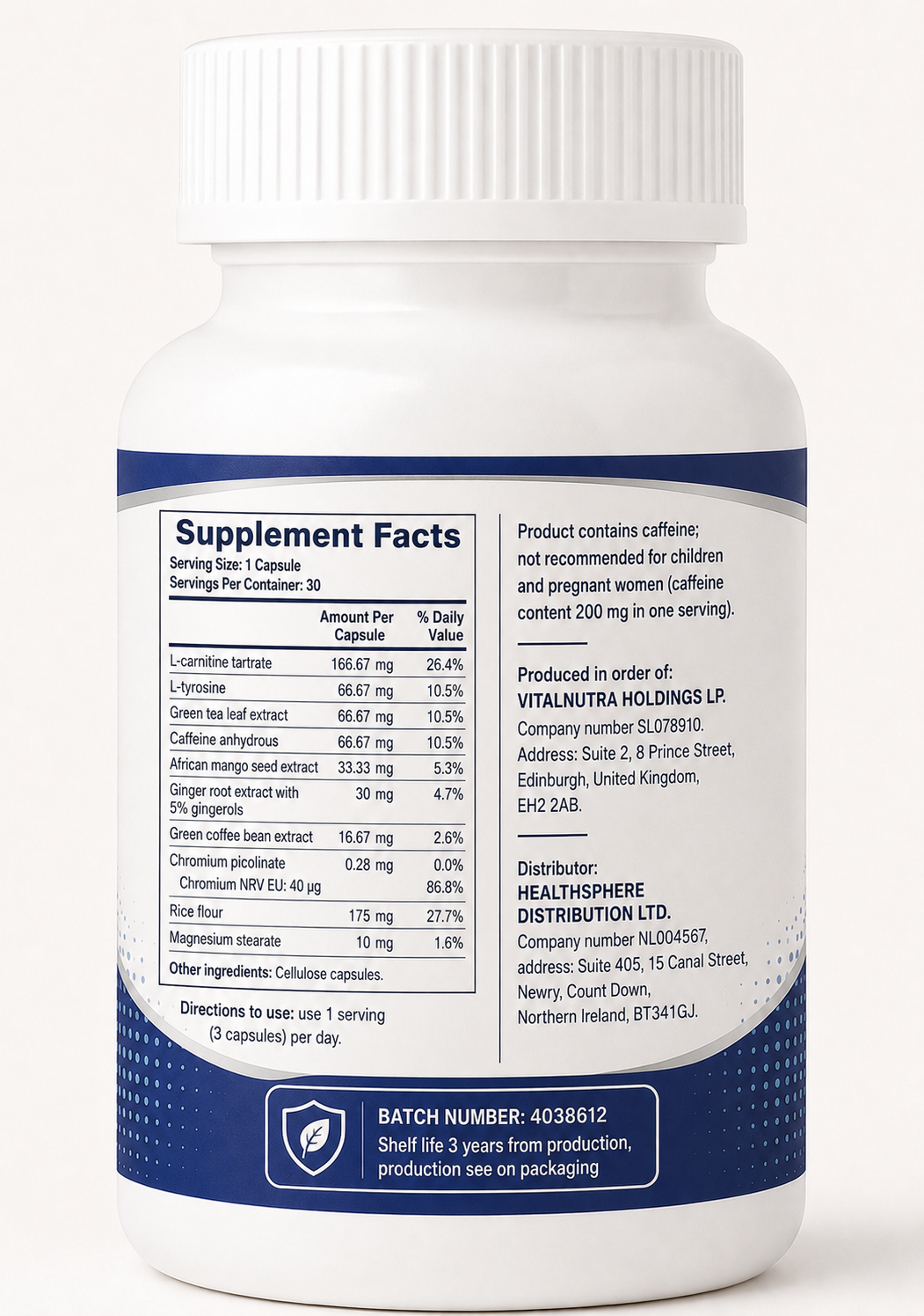 FISSTURN – Daily Metabolism & Energy Support – 30 Capsules