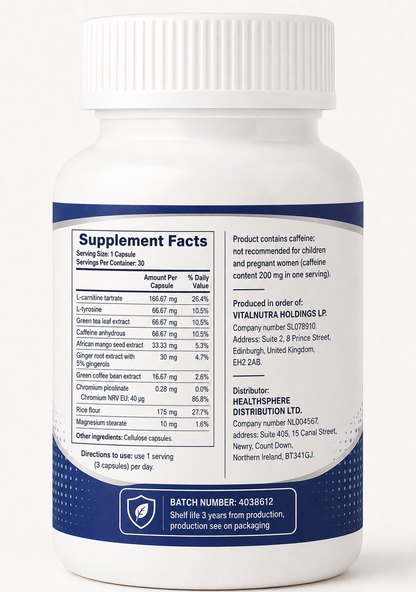 FISSTURN – Daily Metabolism & Energy Support – 30 Capsules