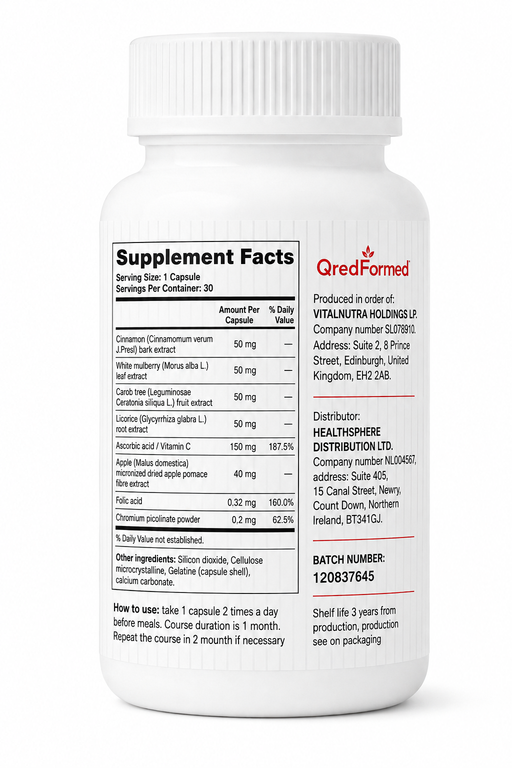 Glucofortis – Daily Metabolic Wellness & Nutritional Support – 30 Capsules