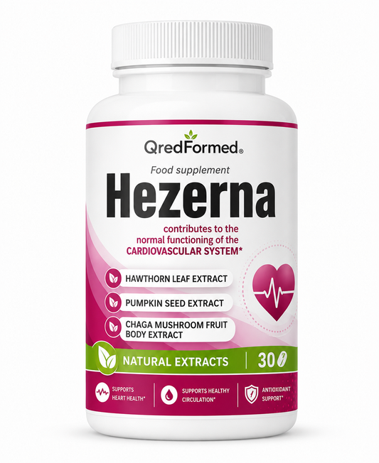 Hezerna – Daily Cardiovascular, Circulation & Vitality Support – 30 Capsules