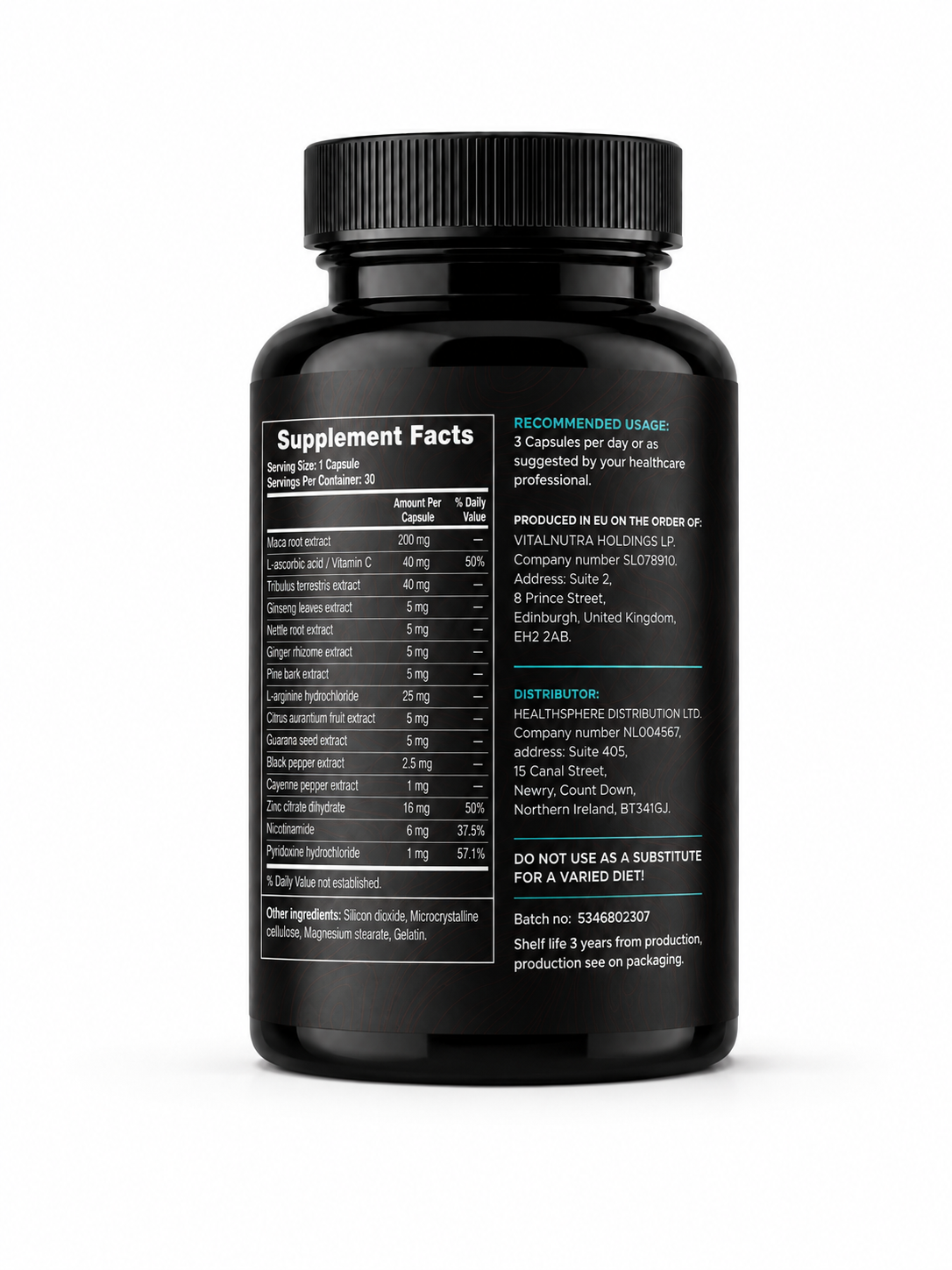 OPTICOR – Heart, Muscle & Circulation Wellness Support – 30 Capsules