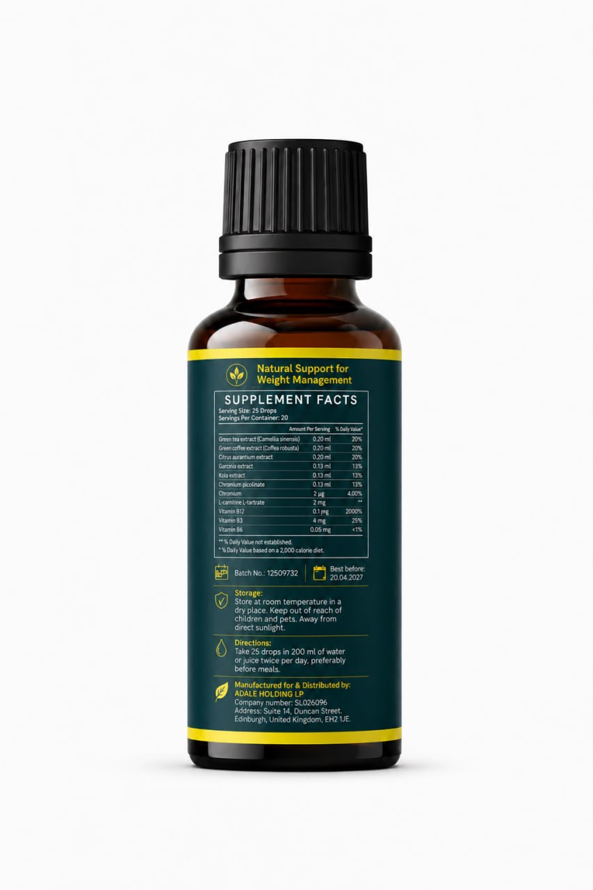 PasSlim – Active Lifestyle & Metabolic Wellness Drops – 20 ml