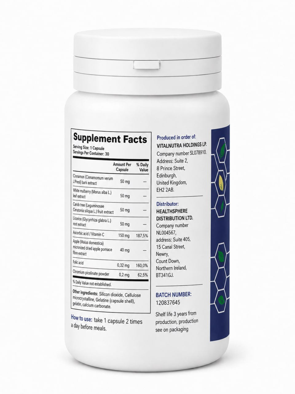 Toxget OFF – Herbal Digestive & Intestinal Balance Support - 30 Capsules