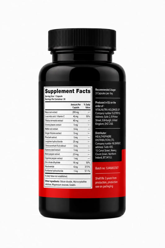 ActivTesto – Men’s Energy, Strength & Vitality Support Formula – 30 Capsules