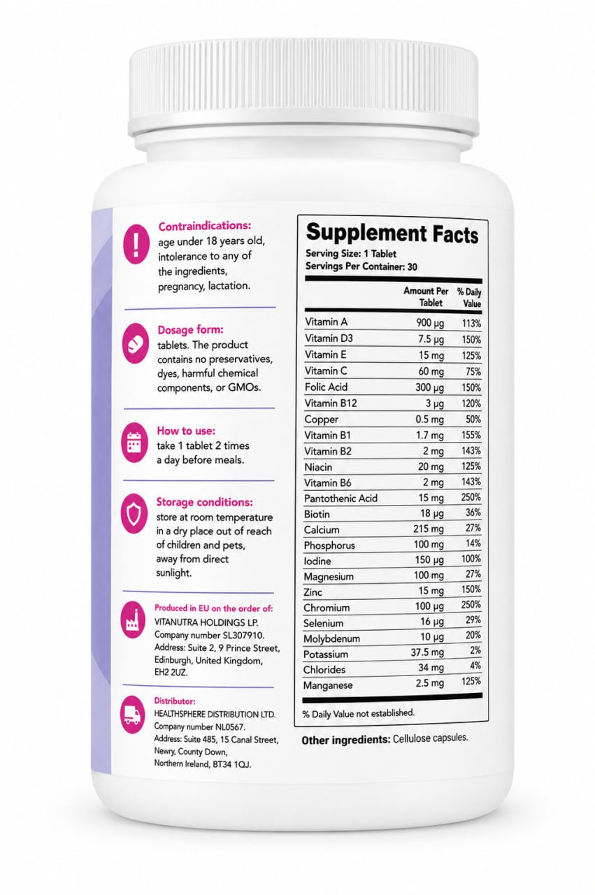 Breastfast – Feminine Wellness & Body Care Capsules – 30 Capsules