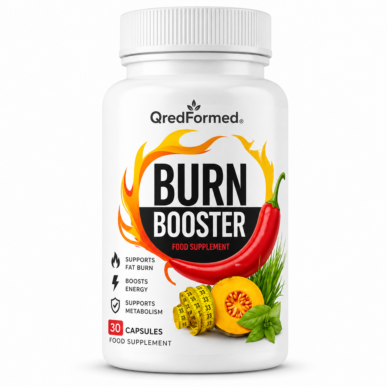 Burn Booster - Metabolism Support Formula - 30 Capsules