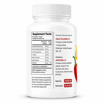 Burn Booster - Metabolism Support Formula - 30 Capsules