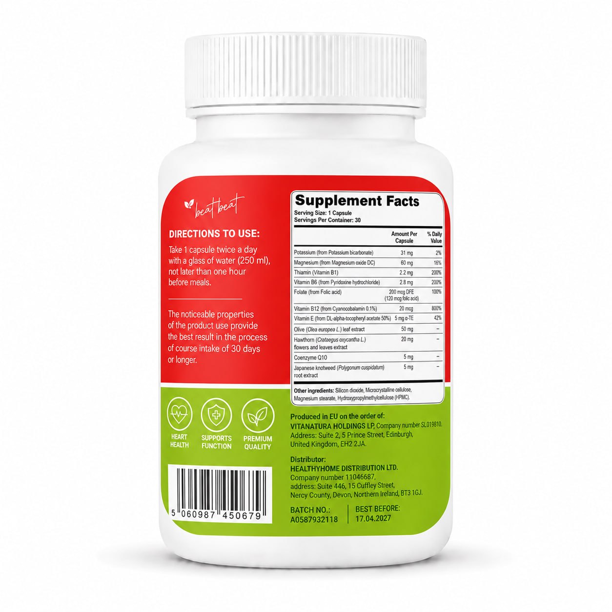 CardioNova - Cardio Wellness Formula - 30 Capsules