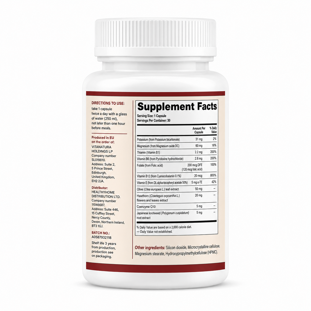 Cardisana - Daily Vitality & Wellness Formula - 30 Capsules