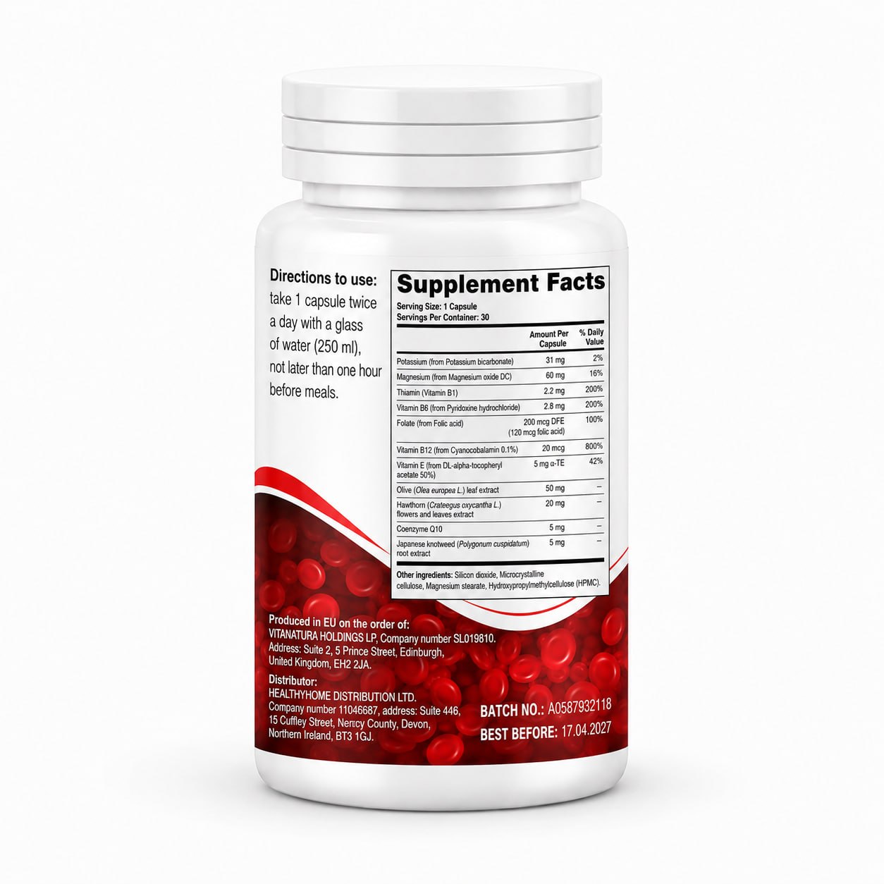 Cardital - Cardiovascular Wellness Formula - 30 Capsules