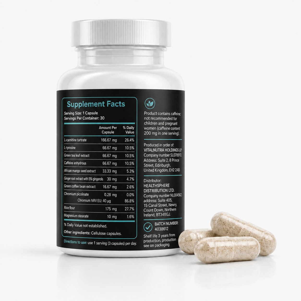 Colon Detox – Daily Digestive Cleanse & Intestinal Wellness Support – 30 Capsules