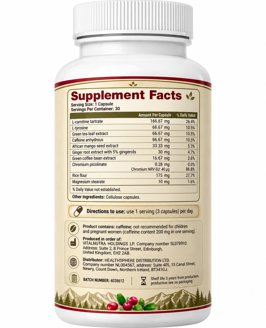 CYSTOBAIT – Daily Urinary Tract & Bladder Comfort Support – 30 Capsules