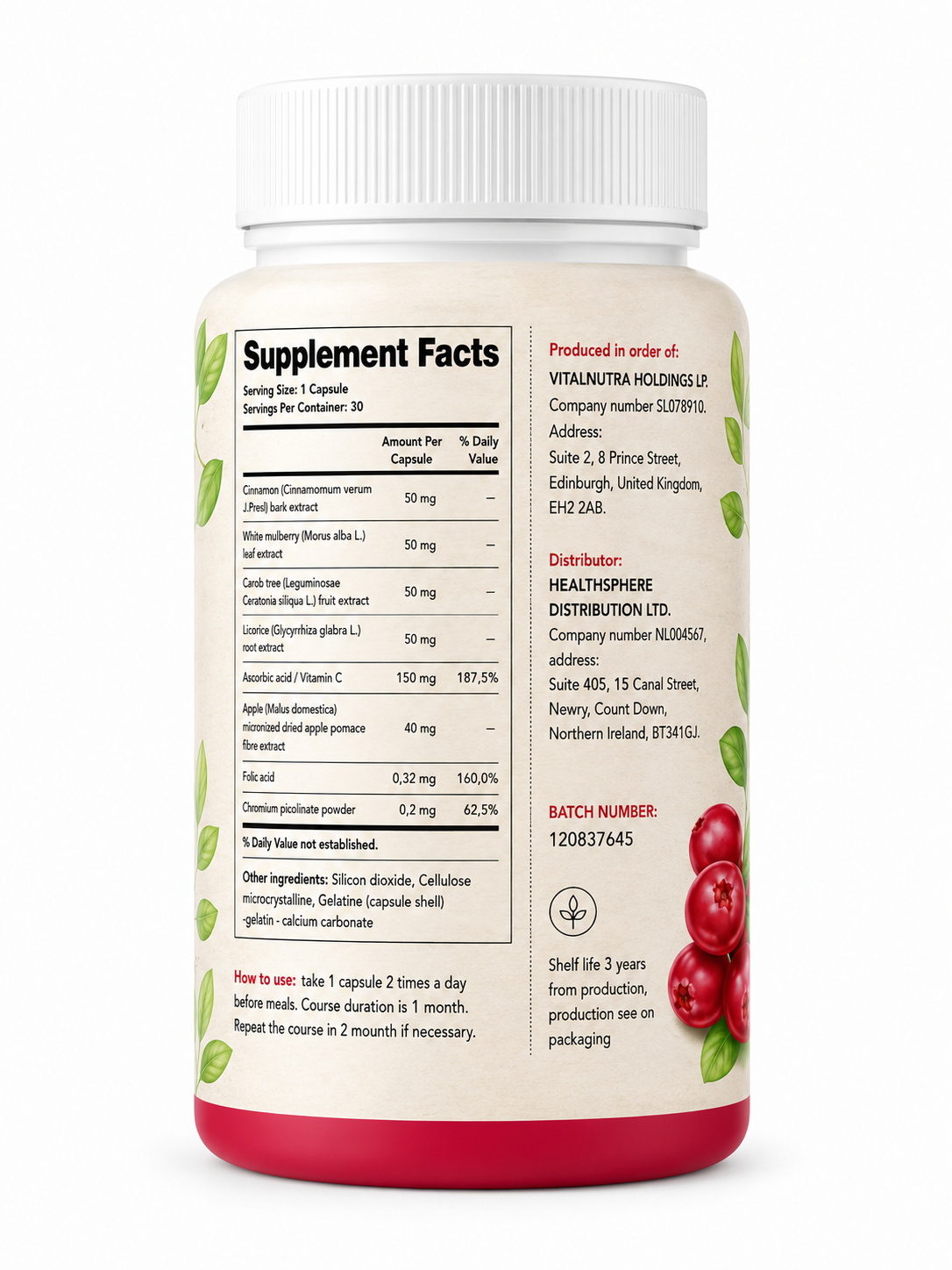CYSTY COMPLEX - Daily Wellness & Nutritional Support - 30 Capsules